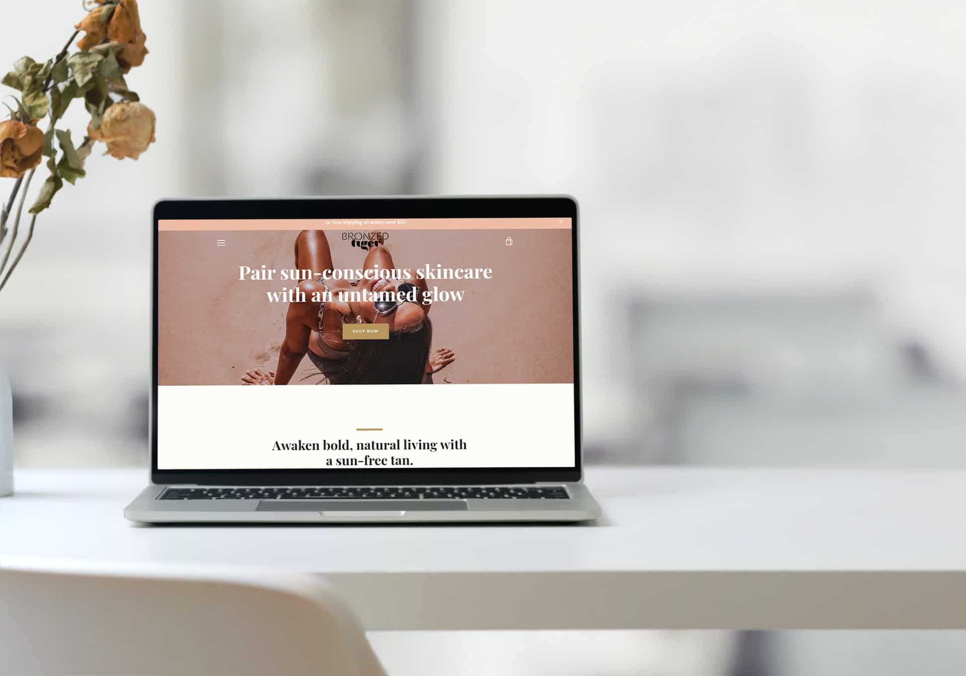 bronzed tiger shopify web design