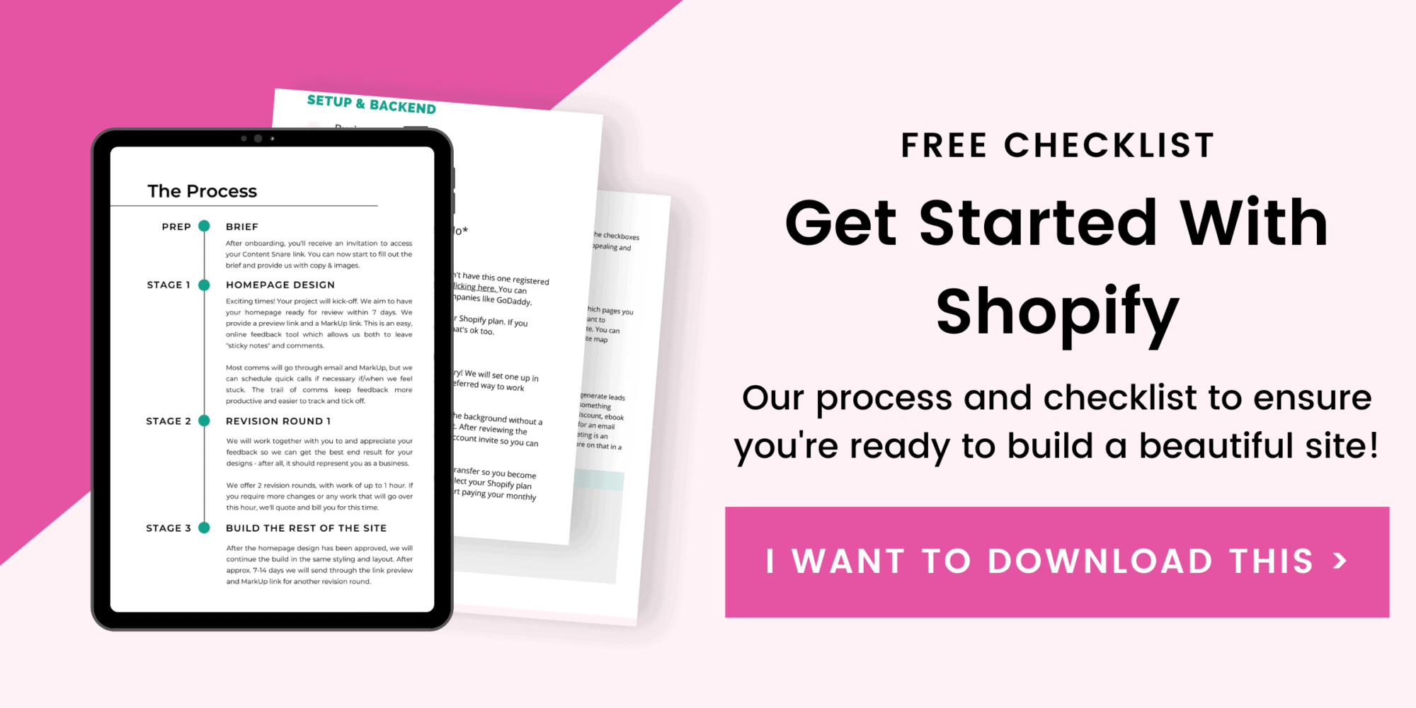 free shopify checklist