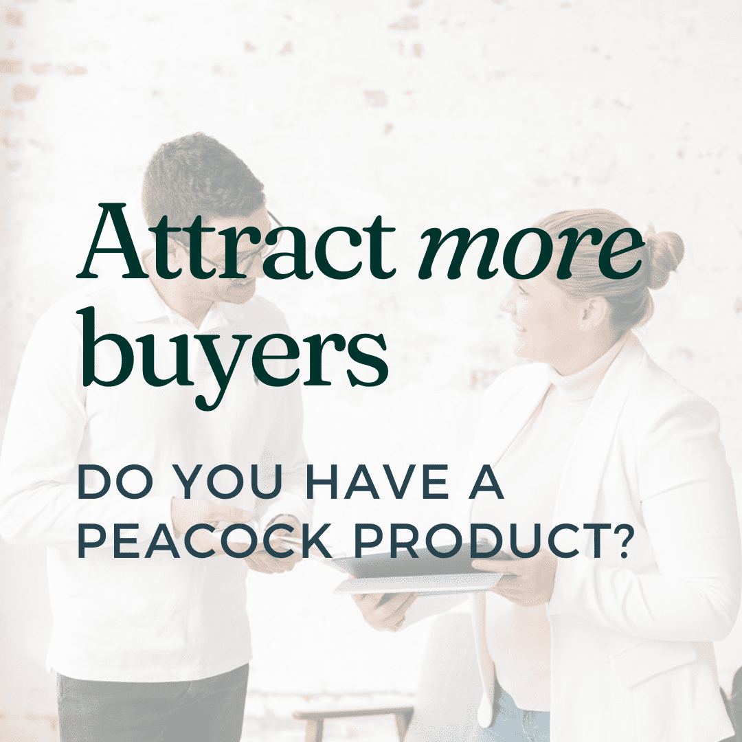 attract more buyers with a peacock product