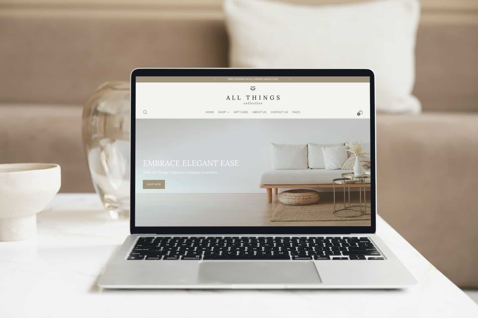 all things collective shopify homepage makeover