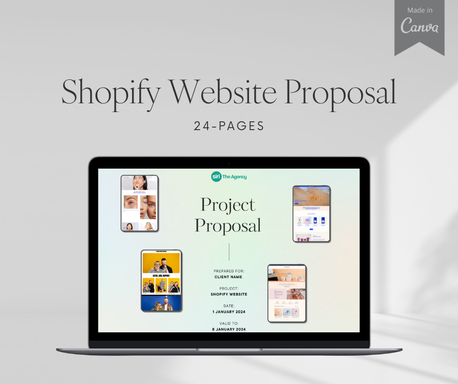 shopify website proposal